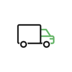 Fototapeta premium Truck icon symbol vector image illustration 
