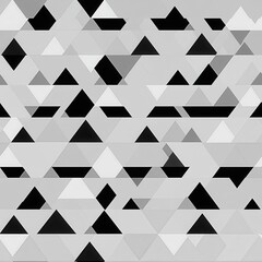 Fototapeta premium A geometric arrangement of black and white triangular patterns displayed on a smooth background for artistic and design inspiration