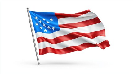 Fototapeta premium A photostock of the Greek flag waving in a patriotic display on isolated on transparent PNG background, High Quality.