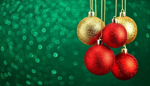  Palle di albero di natale appese con un filo_01