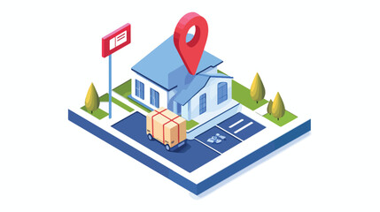 Naklejka premium Online Delivery Service Concept for Seamless Online Orders