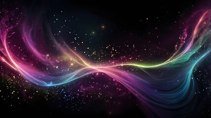 Obraz premium A cosmic dreamscape with swirling nebulae and twinkling stars, evoking a sense of wonder and mystery.