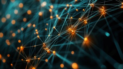Obraz premium Abstract Network Connection