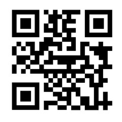 A QR code displayed in a clear, isolated format on a white background. The layout featuresand white, grid-based patterns. Concept of modern scanning technology