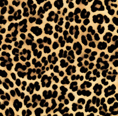 Fototapeta premium Leopard skin texture, real wild cat fur, background design, modern pattern