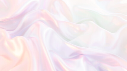 Obraz premium abstract gradient background, featuring smooth transitions of soft pastel hues like peach, lavender, and mint green. A delicate, shimmering texture overlays the gradient, modern, elegant, 