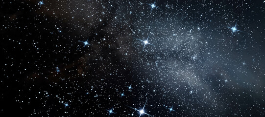 Obraz premium sparkling stars in the sky background, light 4