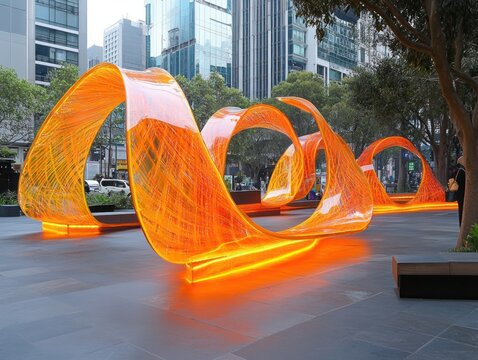 Art installations in public spaces, enhancing cities with creativity