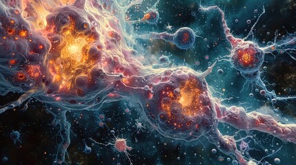 Obraz premium Abstract Neural Network
