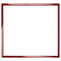 Obraz premium Red Metallic Frame Border Illustration PNG