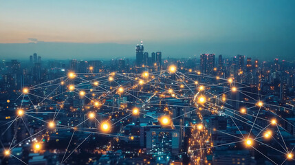 Fototapeta premium Implementing smart factory solutions using IoT for efficient production management and resource optimizationImplementing smart factory solutions using IoT for efficient production management and resou