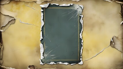Empty old vintage black scratch torn poster set overlay texture background
