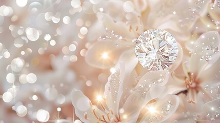 Creating a Romantic Atmosphere with a Diamond Wedding Background