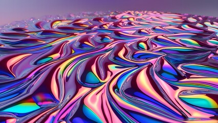 Holographic rainbow foil iridescent texture abstract hologram background