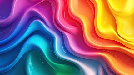 Obraz premium Curving Canvas of Kaleidoscopic Tones