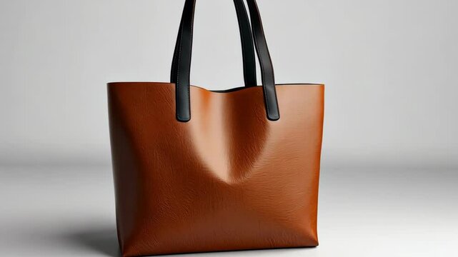 Product Leather Tote Bag Mockup Video