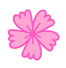 pink flower vector