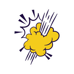 Obraz premium Comic Book Explosions And Effects