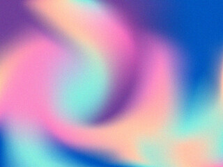 Colorful grainy background. Abstract vintage texture. Blurred gradient background with grain texture. Gradient background. For brochures, flyers, catalogs, branding, business cards and other projects.