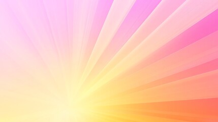 Obraz premium Bright and colorful abstract background with warm rays radiating across a pink and yellow gradient in a serene summer setting. Generative AI
