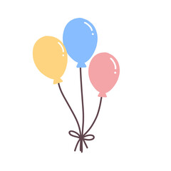 illustration of colorful balloons 