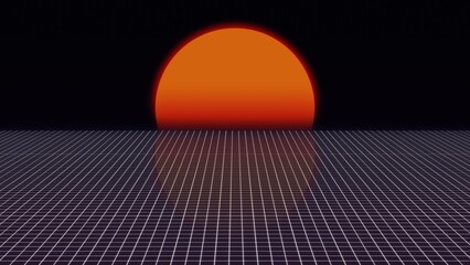 Retro Style with sun