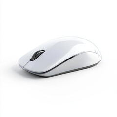modern wireless mouse with ergonomic design, perfect for comfortable use. Its sleek white finish adds touch of elegance to any workspace, enhancing productivity and style