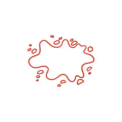 Red Ink Blob Designs Graphic Illustrations