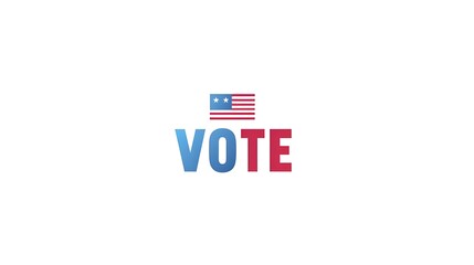 Obraz premium A graphic promoting voting, featuring the word 