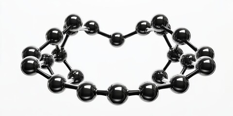 Fototapeta premium Complex carbon structural formations, essential in organic and inorganic chemistry