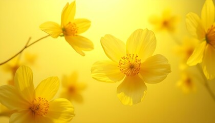 Obraz premium yellow flowers background