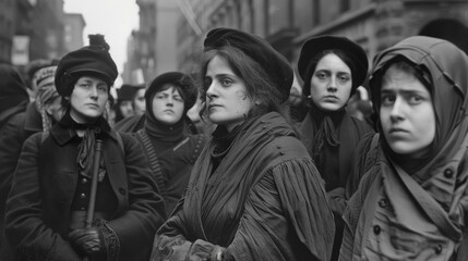 Fototapeta premium Women's Suffrage Movement in New York City