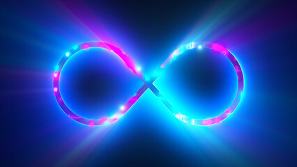 Abstract infinity sign