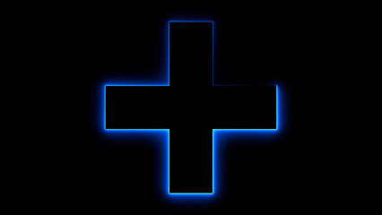 Obraz premium Cross shape or letter X