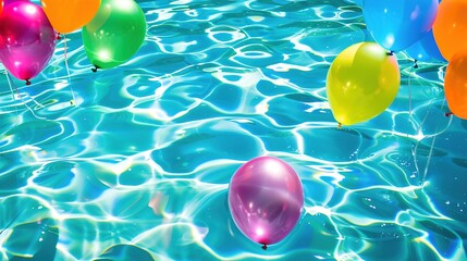 Delicious Refreshments for Your Pool Party Birthday Background