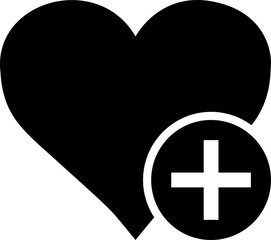 Obraz premium Heart Icon. Love symbol. Valentine's Day sign, emblem, black pictogram isolated on white background, flat style for logo, graphic and web design.
