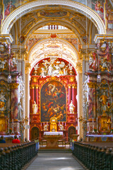 Das Hochaltar der Basilika St. Lorenz in Kempten (Allgäu)