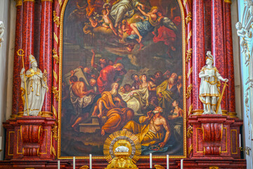 Fototapeta premium Das Hochaltar der Basilika St. Lorenz in Kempten (Allgäu)