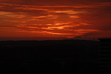Obraz premium orange sunset