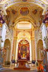 Obraz premium Innenansicht der der Basilika St. Lorenz in Kempten (Allgäu)