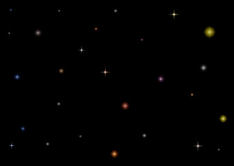 Stars, dust and gas nebula in a far galaxy.