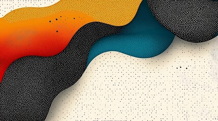 Obraz premium Abstract background with vibrant colors and curved shapes creating a dynamic visual texture