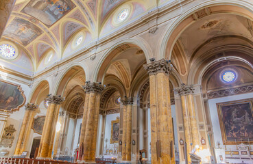 Naklejka premium Galatina, Apulien, Italien. Chiesa dei Santi Pietro e Paolo (Peter und Paul Kirche). Die Kirche San Pietro e Paolo ist die Mutterkirche von Galatina und 36 Meter hoch.