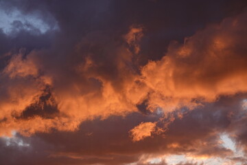 Obraz premium fire cloud in the sky