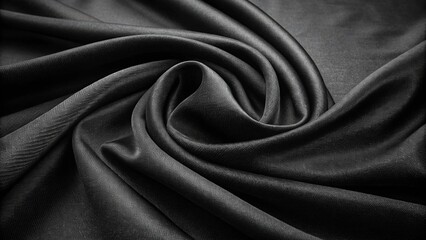 Fototapeta premium silk, satin, fabric, textile, texture, material, cloth, luxury, black, smooth, soft, backdrop, shiny, backgrounds, fashion, wave, curtain, velvet, pattern, elegant, grey, decoration, rippled, curve, t