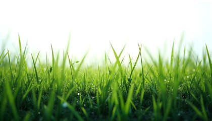 Obraz premium green grass isolated on white