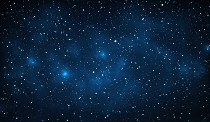Obraz premium Stunning Night Sky with Twinkling Stars and Deep Blue Background