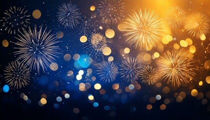 Fototapeta premium 花火で盛大に祝う風景