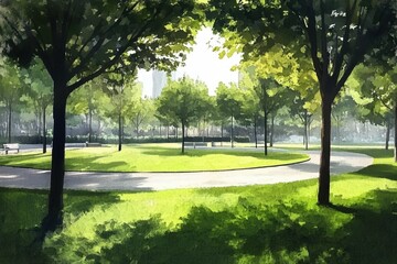 Obraz premium Visionary Architect Presenting Nature-Inspired Project