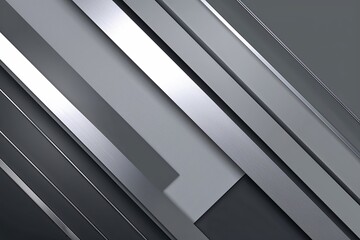 Fototapeta premium Innovative Grey and Platinum Background with Diagonal Accents and Geometric Stripes